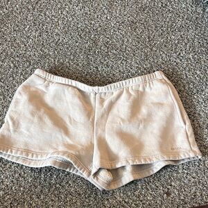 Aritzia Cream Athletic Shorts